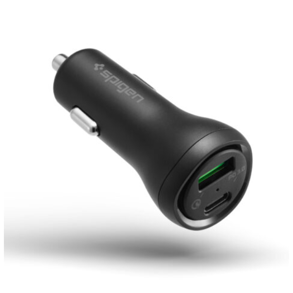Tẩu sạc Oto 2 cổng Spigen 27W Type-C PD Steadiboost-000CP25597-3