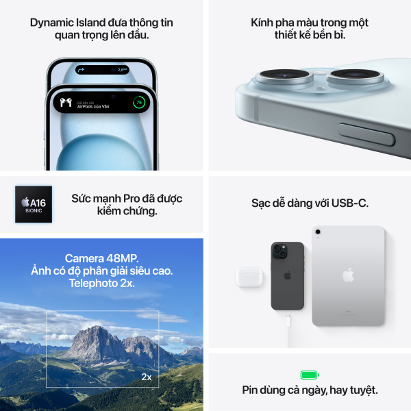 iPhone 15 Plus 128GB - Chính hãng VN A-IPHONE 15 PLUS 128GB-2