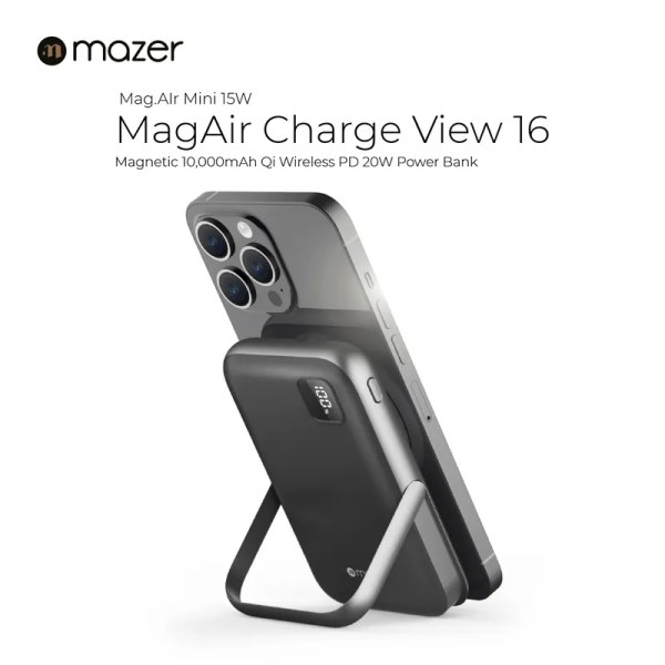 Pin sạc dự phòng Mazer 10.000 mAh 20W PD Magnetic-M-MAGAIR16-GY-4