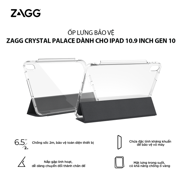 Bao da iPad (A16) Gen 10 ZAGG Crystal Palace Folio-102011214-3