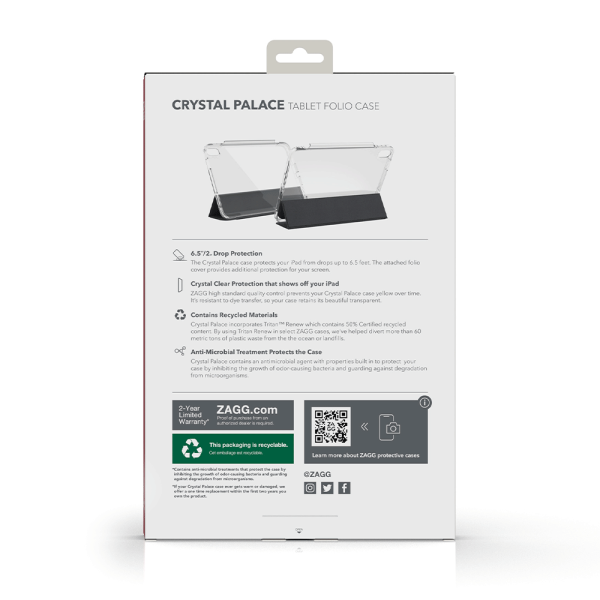 Bao da iPad (A16) Gen 10 ZAGG Crystal Palace Folio-102011214-5