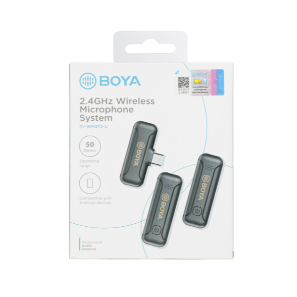 Micro không dây Boya kết nối qua cổng Type-C (Dual)-BYWM3T2U2-5