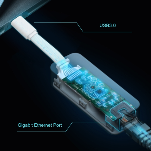 Hub chuyển đổi TP-Link Type-C to LAN RJ45 Gigabit UE300C-TL-UE300C-2
