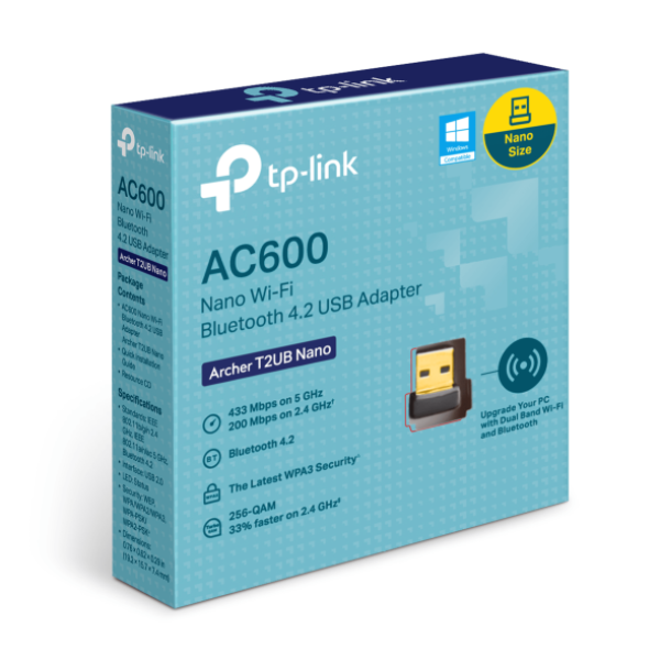 Đầu chuyển đổi TP-Link USB Wifi Nano Bluetooth 4.2 AC600 T2UB-TL-T2UBNANO-6