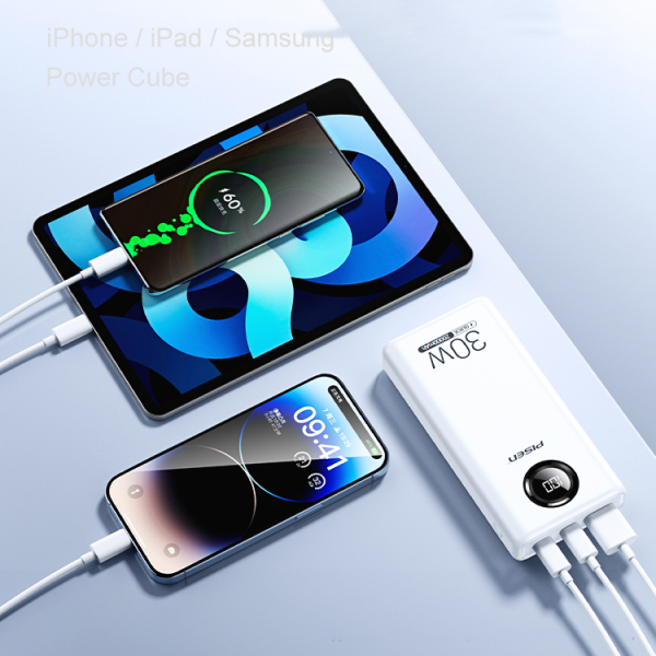 Pin sạc dự phòng Pisen 20.000 mAh 30W Quick Power Cube-TSD337-3