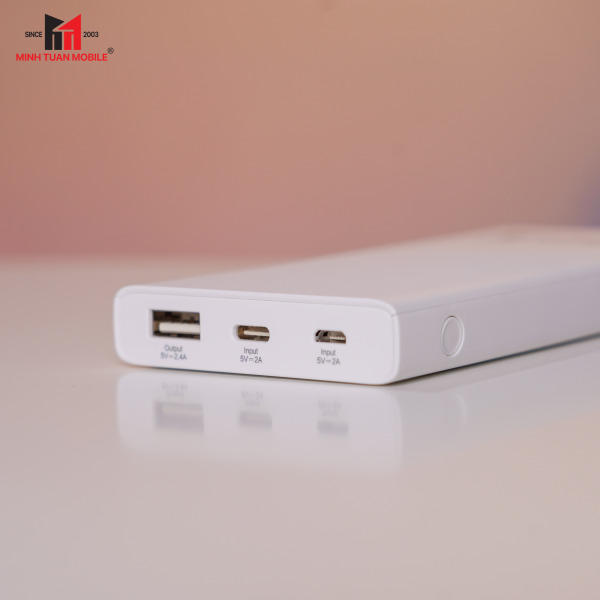 Pin sạc dự phòng Pisen 10.000 mAh 15W Mr White Ultra-TSD324-3
