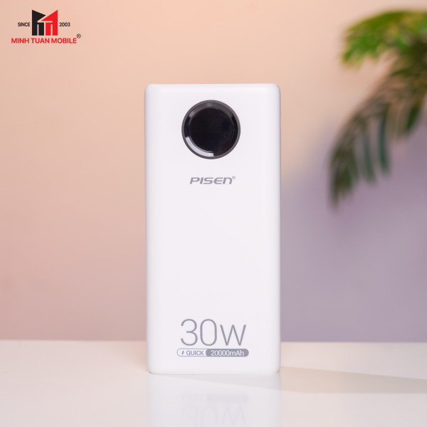 Pin sạc dự phòng Pisen 20.000 mAh 30W Quick Power Cube-TSD337-6