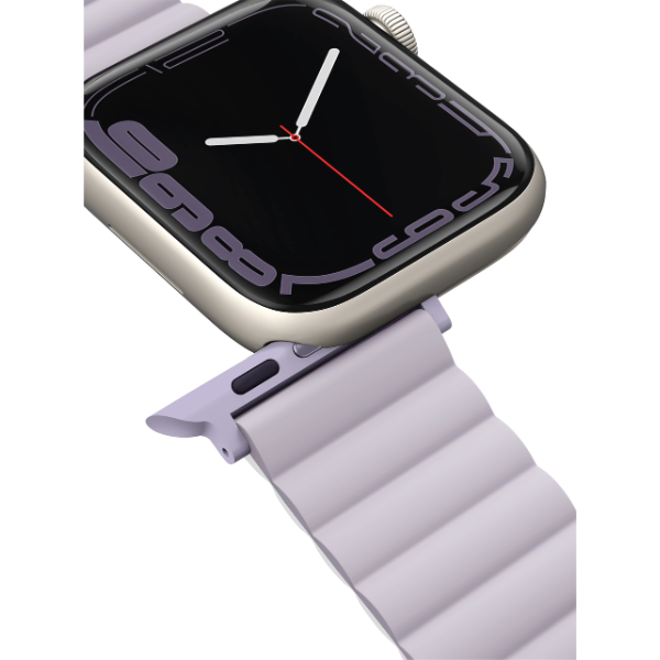 Dây đeo Apple Watch 38 40 41mm UNIQ Revix Reversible Magnetic Silicone Strap-UNIQ41MMREVBLUBLK-2