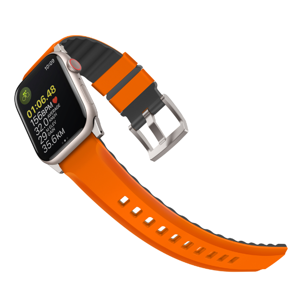 Dây đeo Apple Watch 42 44 45 49mm UNIQ Airsoft Silicone Linus-UNIQ49MMLINUSRBLU-6