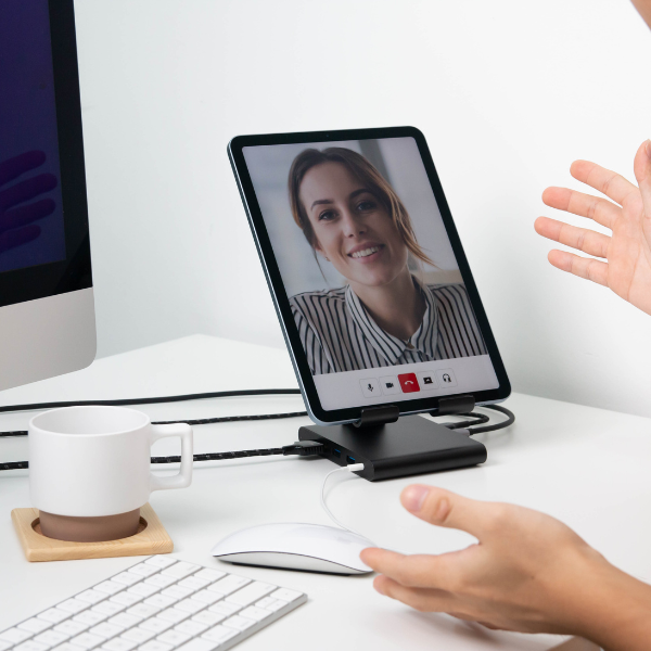 Hub chuyển đổi Mazer 8 in 1 Type-C Infinite.Multimedia Pro & Tablet Stand-MUC2MULTI8200BK-8