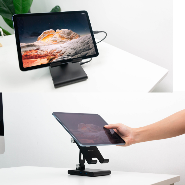 Hub chuyển đổi Mazer 8 in 1 Type-C Infinite.Multimedia Pro & Tablet Stand-MUC2MULTI8200BK-11