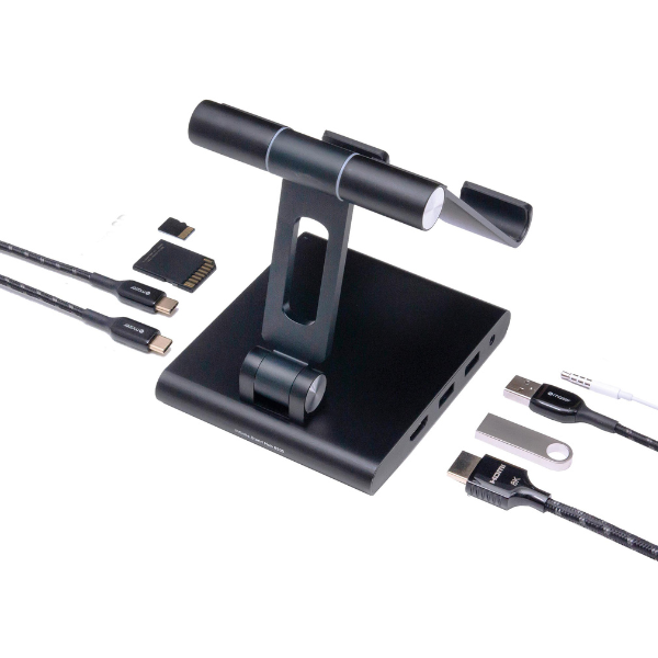 Hub chuyển đổi Mazer 8 in 1 Type-C Infinite.Multimedia Pro & Tablet Stand-MUC2MULTI8200BK-12