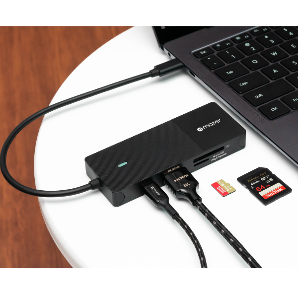 Hub chuyển đổi Mazer 8 in 1 Type-C Infinite.Multimedia Pro MULTI7007-MUC2MULTI7007BK-7