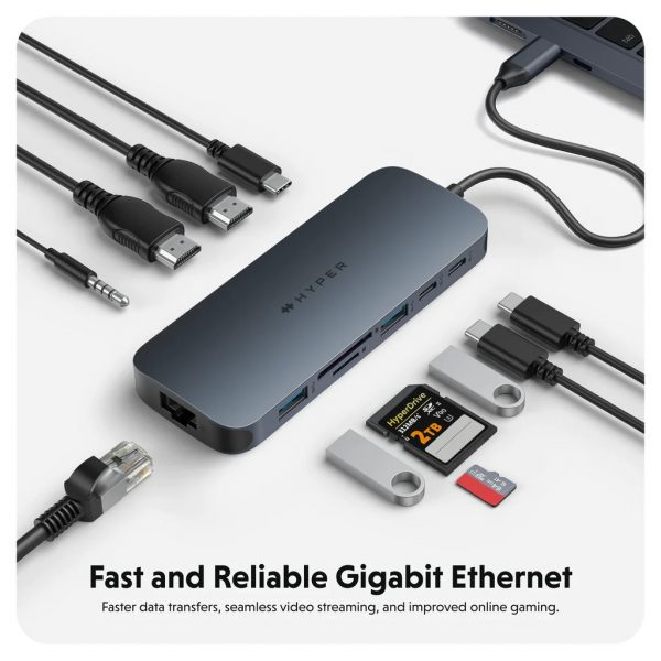 Hub chuyển đổi HyperDrive Next 11 in 1 Port Type-C Dual 4K HDMI HD4006GL-HD4006GL-4