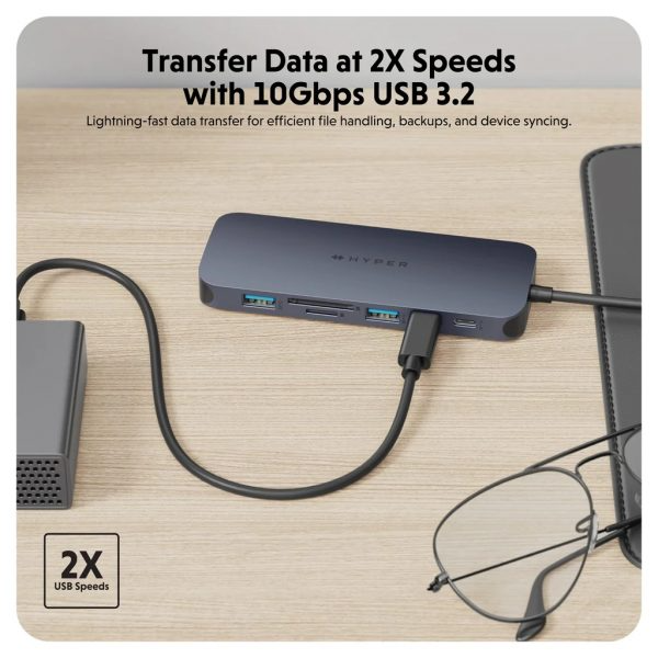 Hub chuyển đổi HyperDrive Next 11 in 1 Port Type-C Dual 4K HDMI HD4006GL-HD4006GL-7