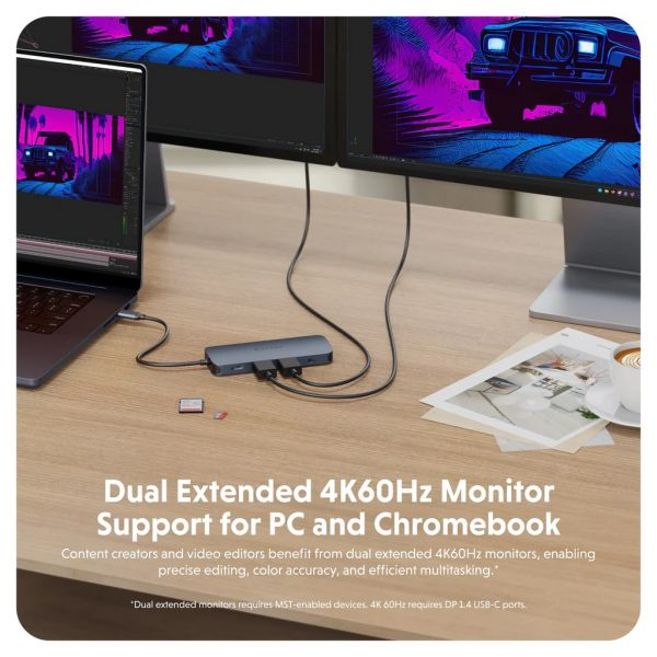 Hub chuyển đổi HyperDrive Next 11 in 1 Port Type-C Dual 4K HDMI HD4006GL-HD4006GL-9