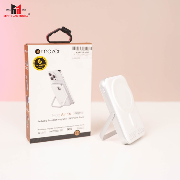 Pin sạc dự phòng Mazer 10.000 mAh 20W PD Magnetic-M-MAGAIR16-GY-13