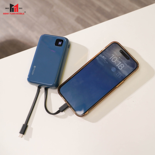 Pin sạc dự phòng Mazer 10.000 mAh 22.5W SuperMINI-Pocket Power.Link Trio-M-EGLINK10.0TRIO-GY-11
