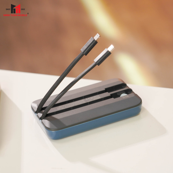Pin sạc dự phòng Mazer 10.000 mAh 22.5W SuperMINI-Pocket Power.Link Trio-M-EGLINK10.0TRIO-GY-12