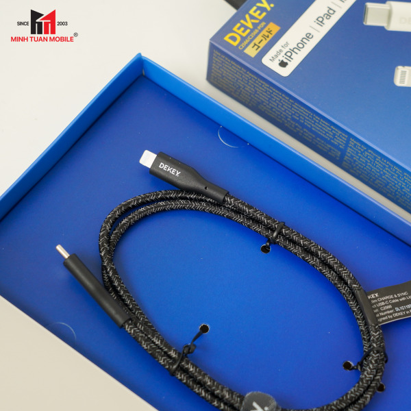 Cáp Type-C to Lightning Dekey MFi Power Pioneer 0.9m-C2568-10