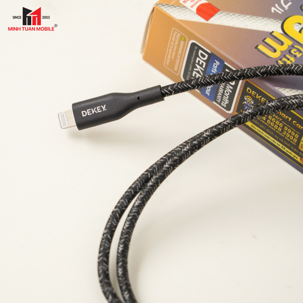 Cáp Type-C to Lightning Dekey MFi Power Pioneer 0.9m-C2568-12