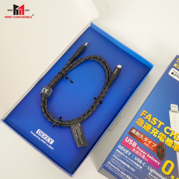 Cáp Type-C to Lightning Dekey MFi Power Pioneer 0.9m-C2568-13