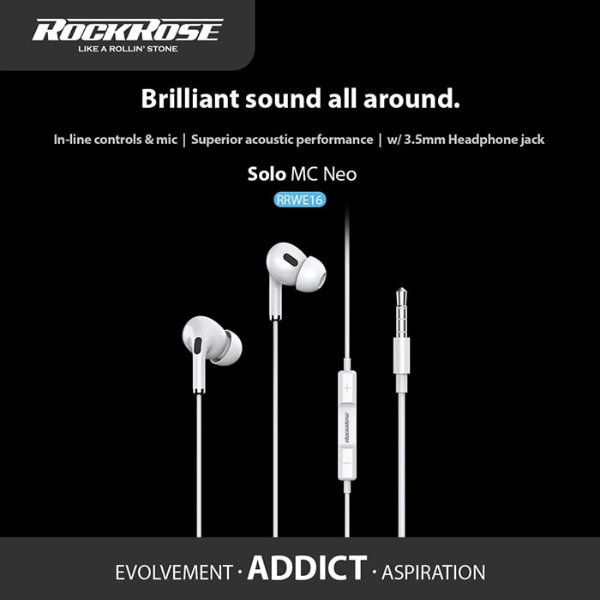 Tai nghe có dây Rockrose Solo MC Neo 3.5mm-RRWE16-4