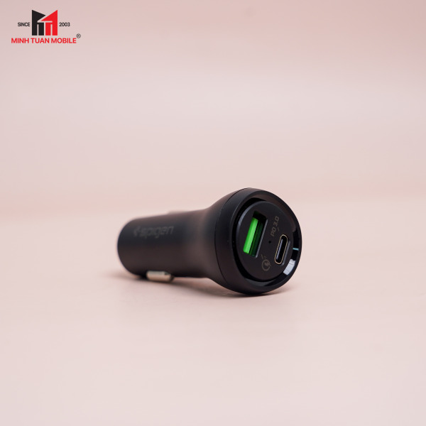 Tẩu sạc Oto 2 cổng Spigen 27W Type-C PD Steadiboost-000CP25597-12