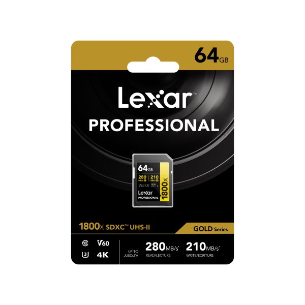 Thẻ nhớ Lexar 64GB 1800x SDXC UHS-II 280MB s-LSD1800064G-BNNNG-5
