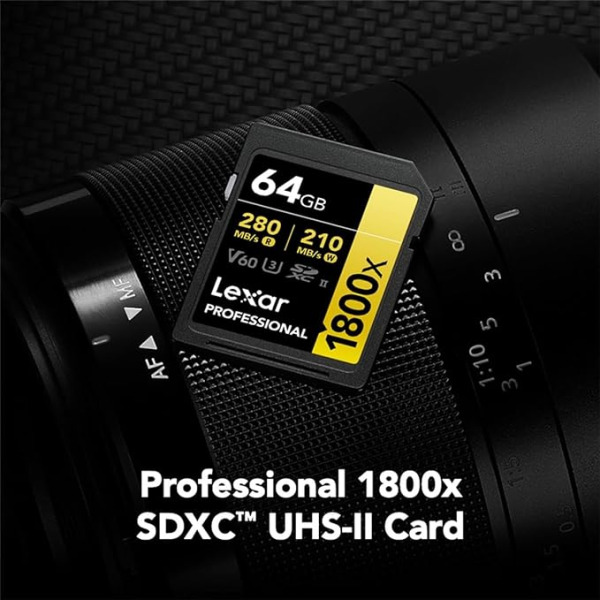 Thẻ nhớ Lexar 64GB 1800x SDXC UHS-II 280MB s-LSD1800064G-BNNNG-9