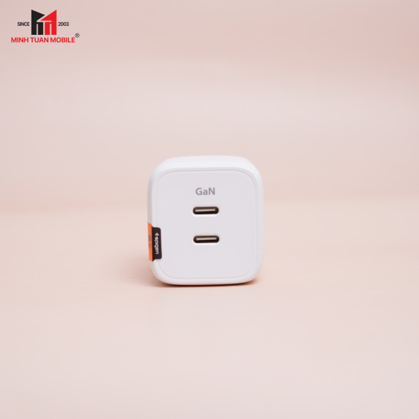 Cốc sạc nhanh 2 cổng Spigen 65W ArcStation Wall Charger-ACH03719-7