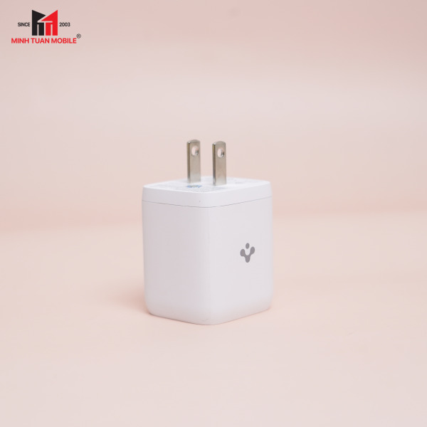 Cốc sạc nhanh 2 cổng Spigen 65W ArcStation Wall Charger-ACH03719-9