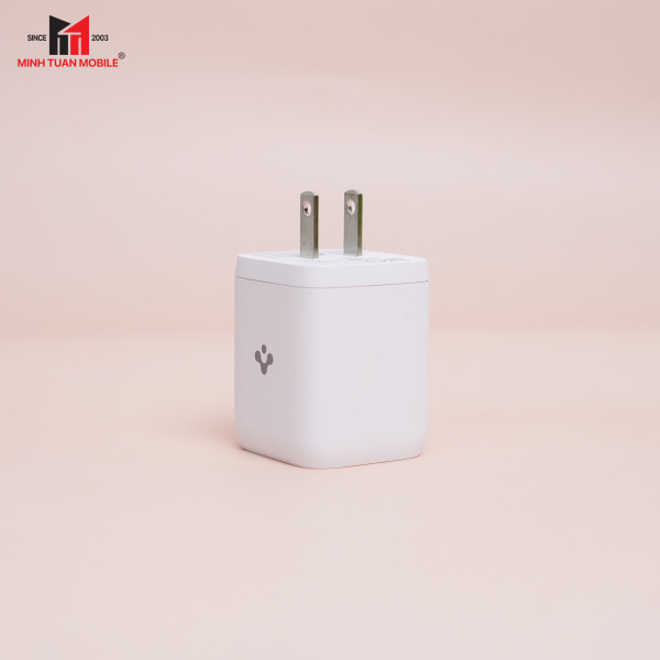 Cốc sạc nhanh 2 cổng Spigen 65W ArcStation Wall Charger-ACH03719-10