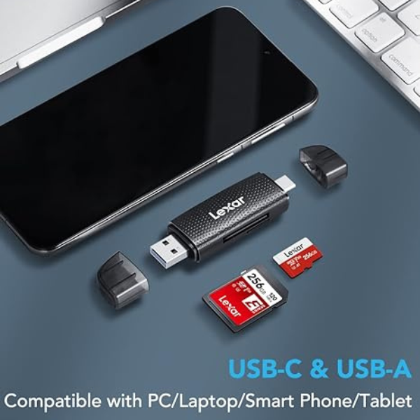 Đầu đọc thẻ nhớ Lexar Dual Slot MicroSD SD Card Reader-LRW310U-BNBNG-12