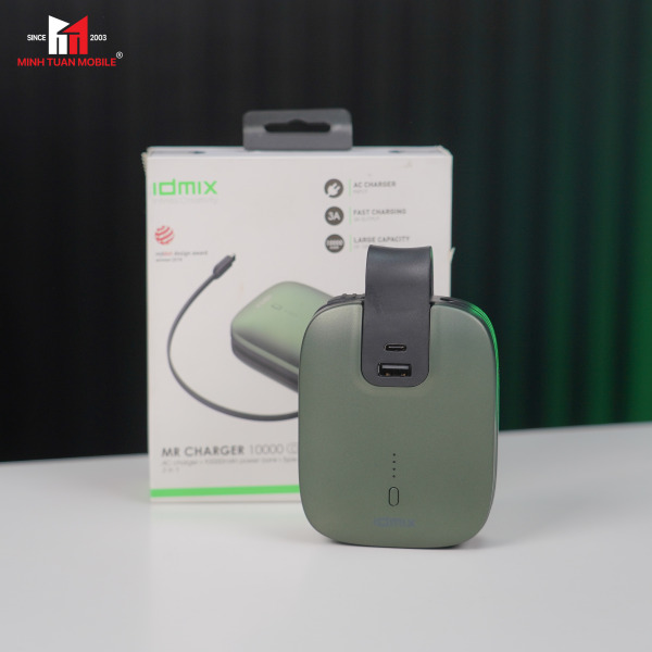 Pin sạc dự phòng IDMIX 10.000 mAh 15W All-in-One Pro-CH03PROG-3