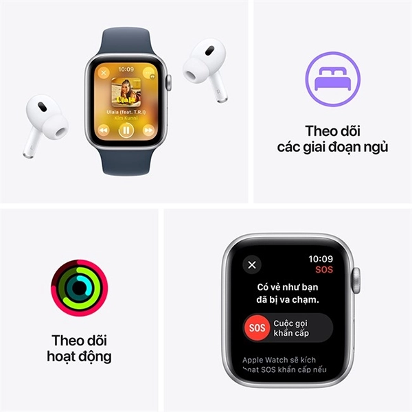 Apple Watch SE 2023 LTE 40mm Viền Nhôm Dây Vải - Chính hãng VN A-AW LOOP LTE 2023-9