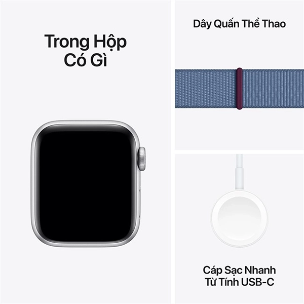 Apple Watch SE 2023 LTE 40mm Viền Nhôm Dây Vải - Chính hãng VN A-AW LOOP LTE 2023-10