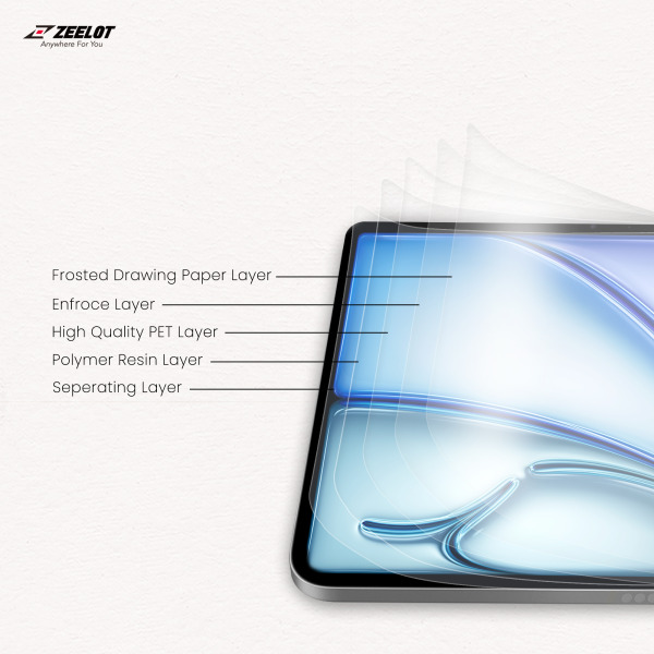 Miếng dán iPad Air 11 inch (Air 7 6) Zeelot Paper Like Film cao cấp-521266-3