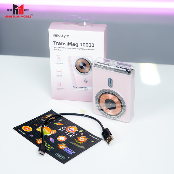 Pin sạc dự phòng Innostyle 10.000 mAh 20W Transimag Magnetic IQ20-IQ20BB-11