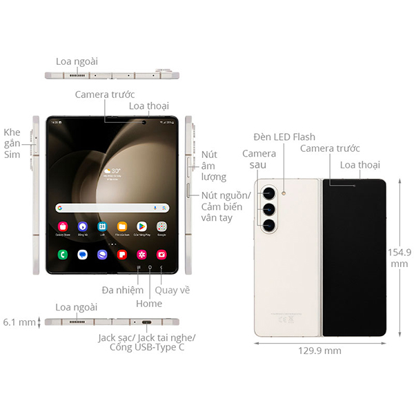 Samsung Galaxy Z Fold5 12GB 256GB - SM-F946BZEDXXV-SM-F946BZEDXXV-2