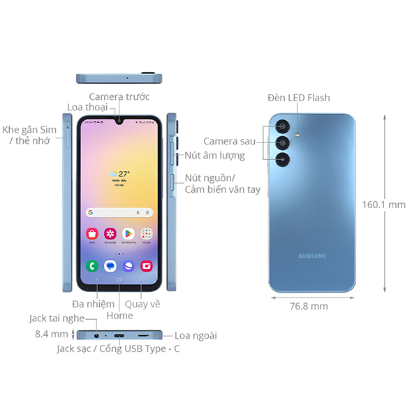 Samsung Galaxy A15 4G 8GB 128GB - SM-A155FZYHXXV-SM-A155FZYHXXV-2