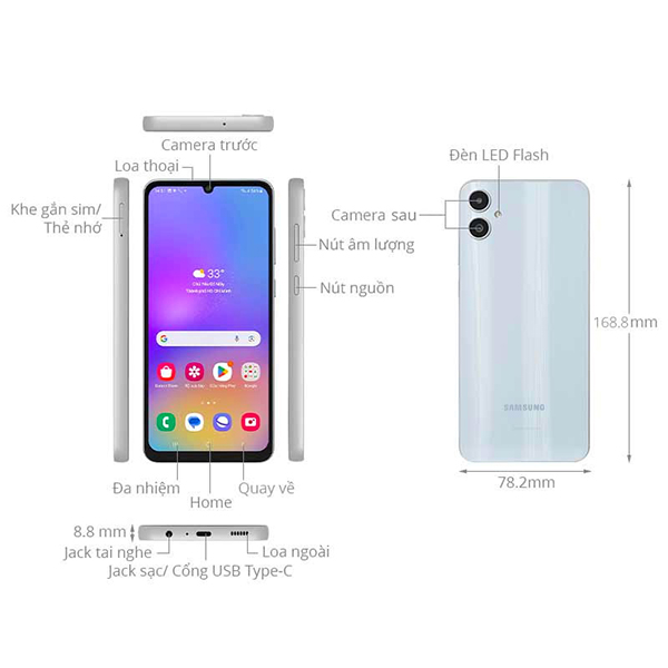 Samsung Galaxy A05 4GB 128GB - SM-A055FZSGXXV-SM-A055FZSGXXV-2
