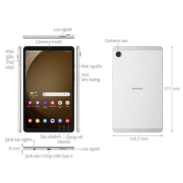 Samsung Galaxy Tab A9 Wifi 4GB 64GB-SM-X110NZAAXEV-2