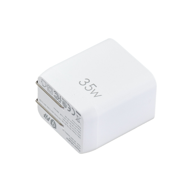 Cốc sạc nhanh 2 cổng 9Fit 35W PD 1A1C GaN-9FAC001B-3