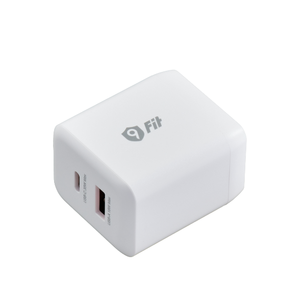 Cốc sạc nhanh 2 cổng 9Fit 35W PD 1A1C GaN-9FAC001B-4