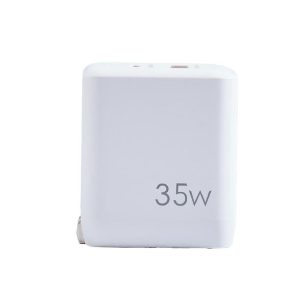 Cốc sạc nhanh 2 cổng 9Fit 35W PD 1A1C GaN-9FAC001B-5