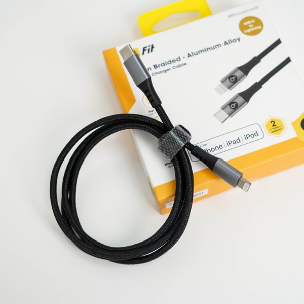 Cáp Type-C to Lightning 9Fit MFi 1M-9FCA002B-5