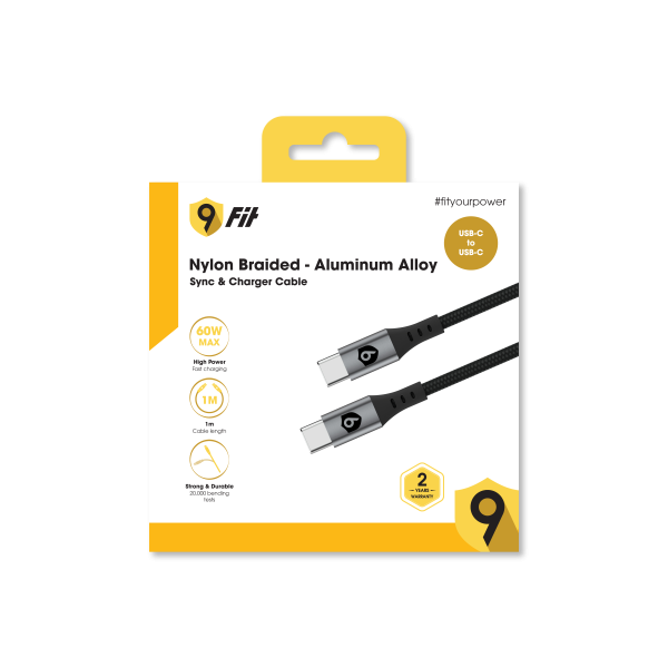 Cáp Type-C to Type-C 9Fit 1M-9FCA001W-5