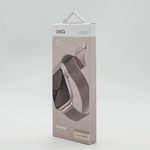 Dây đeo Apple Watch 38 40 41 mm UNIQ Dante Milan Mesh Steel Strap-UNIQ41MMDANGRN-3