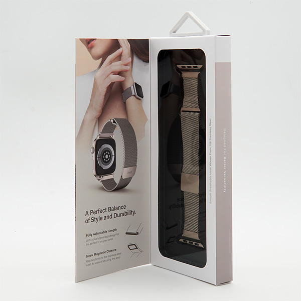 Dây đeo Apple Watch 38 40 41 mm UNIQ Dante Milan Mesh Steel Strap-UNIQ41MMDANGRN-4